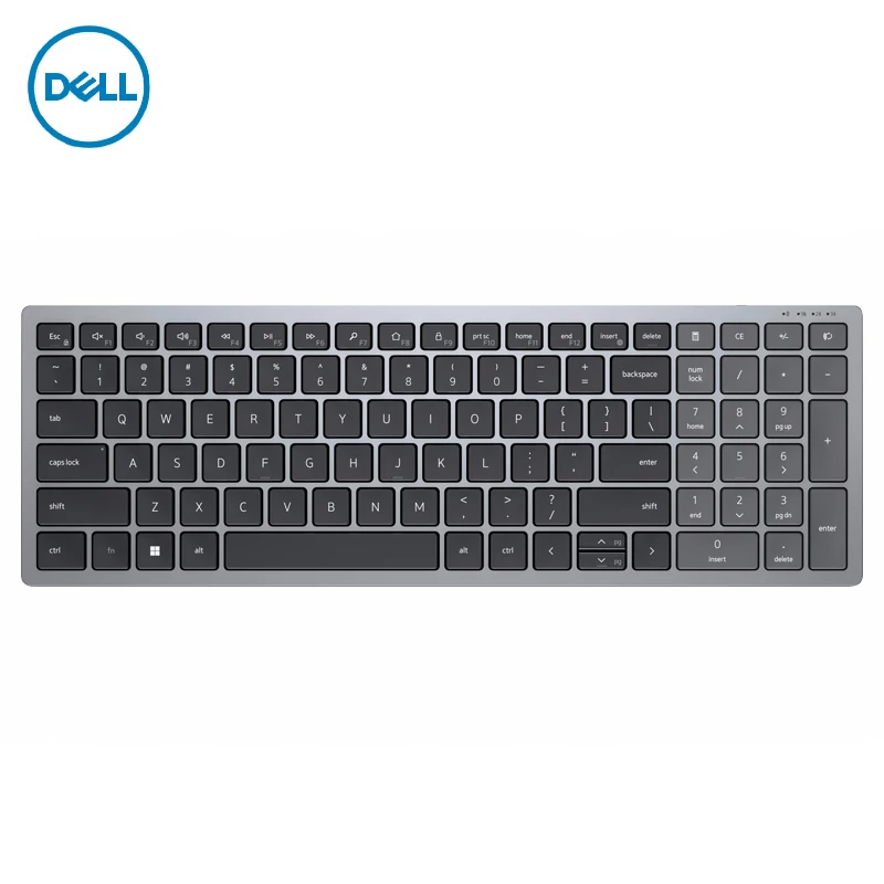 

Компактная Беспроводная клавиатура с несколькими устройствами Dell KB740 RF 2,4 ГГц/Bluetooth 5,0