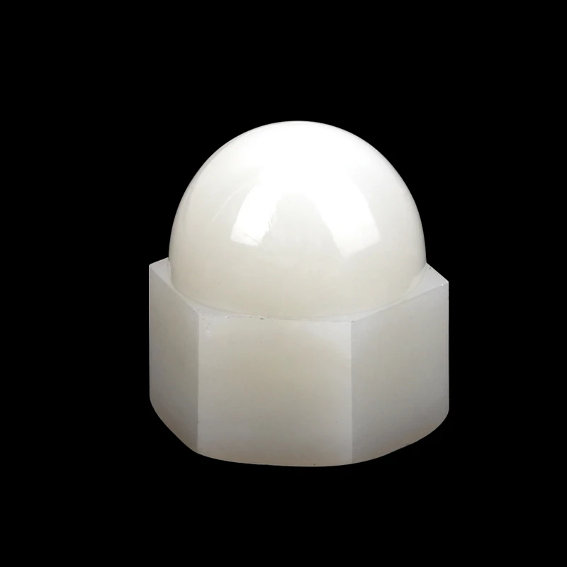 NYLON 66 ALA FLANGIA CUPOLA Dadi COMPLETA COLORE NATURALE M3