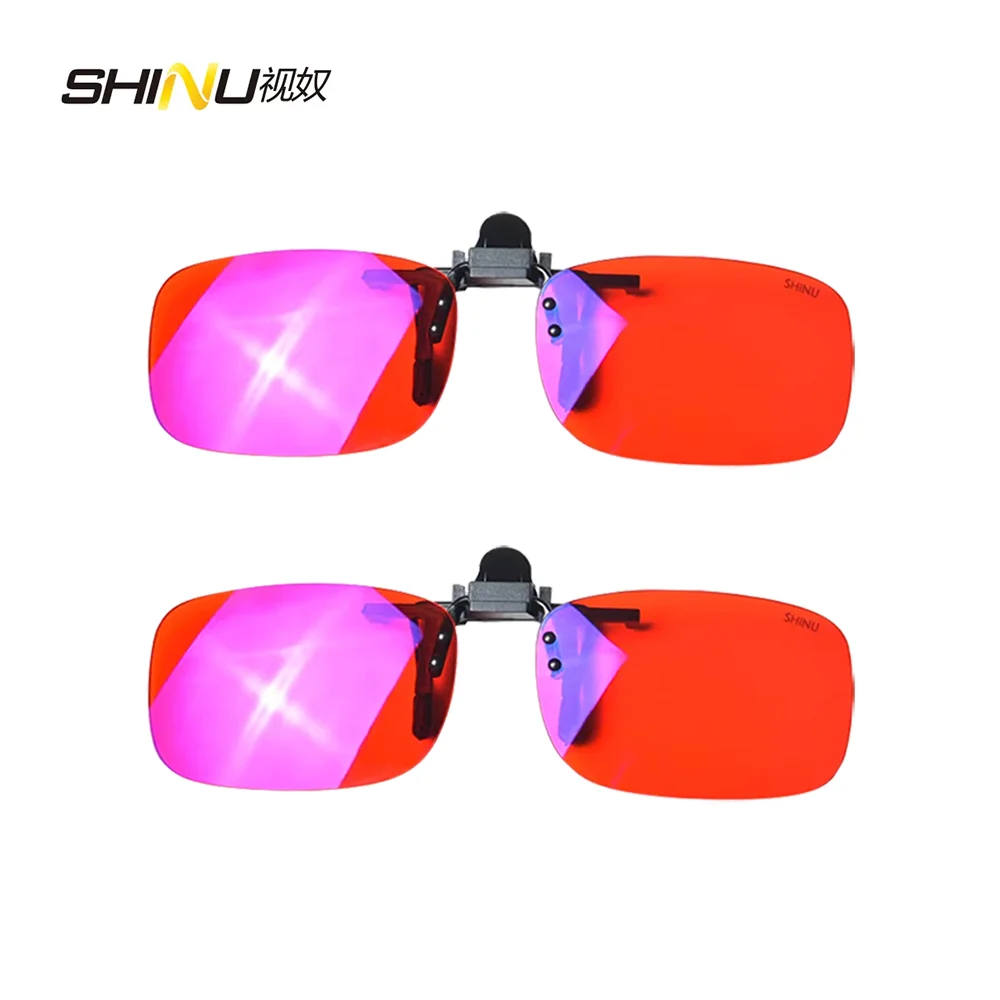 Blue Light Blocking Glasses Blocking Glasses SHINU Clip On Glasses Anti Blue Light Polarized Clip Sunglasses Orange Bluelight Lens Yellow Blocking Driving Lenses Brown Grey