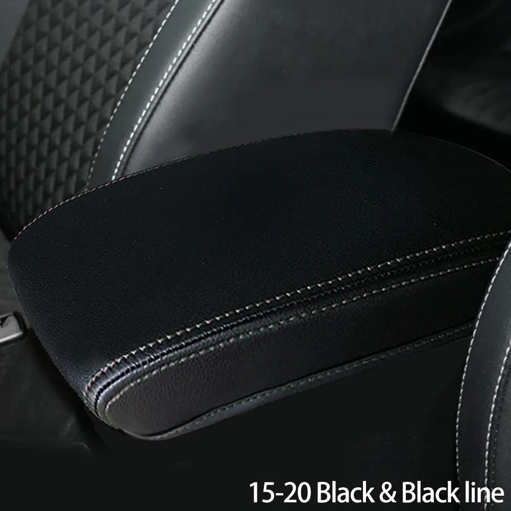 Enhanced Car Armrest Box Center Console Microfiber Leather Cover