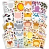 12Sheet/set Make a Face DIY Puzzle Stickers 4 Styles Available 12 Different Patterns Cute Animals Changing Stickers  Kids Toys 1