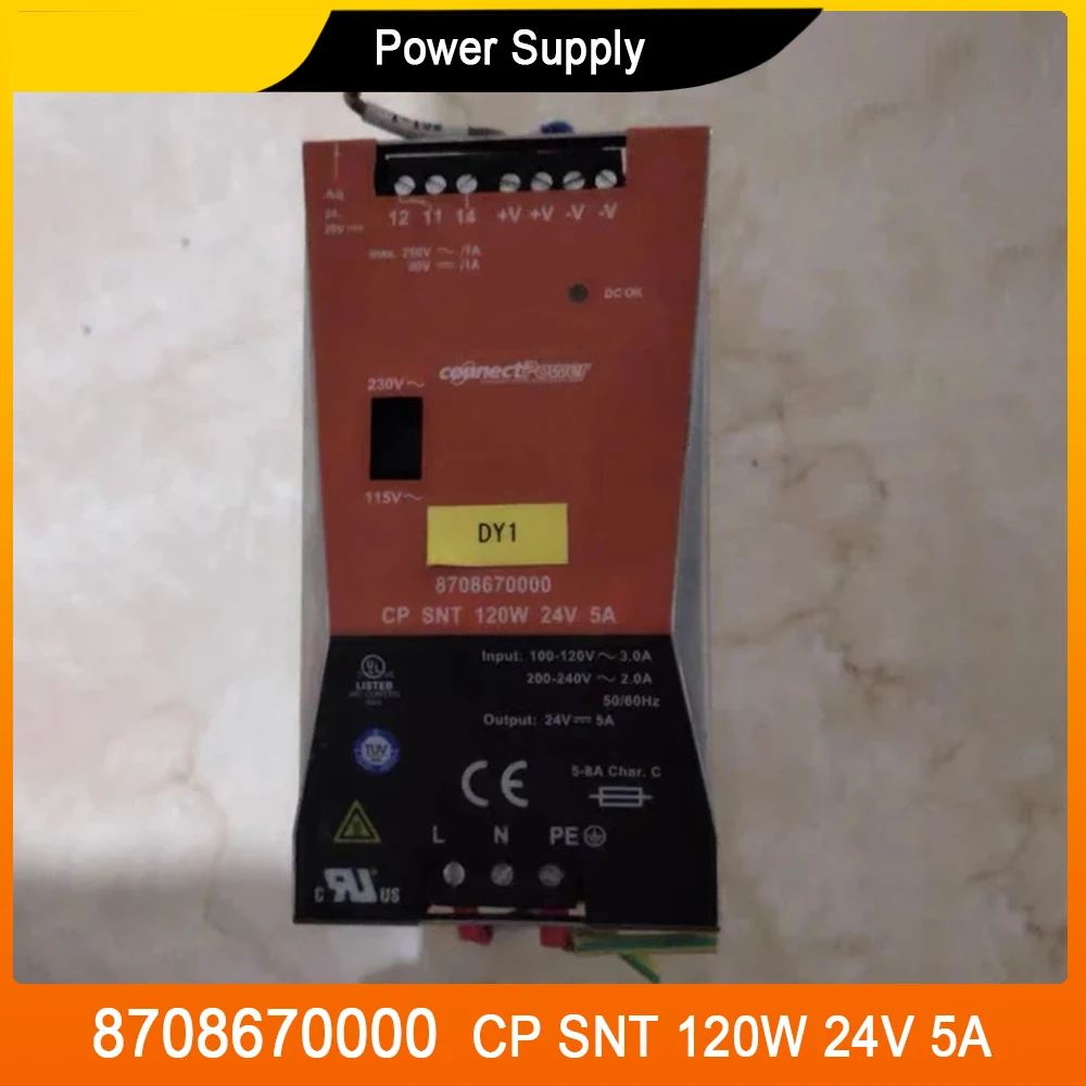 

8708670000 CP SNT 120W 24V 5A For Weidmüller Switching Power Supply