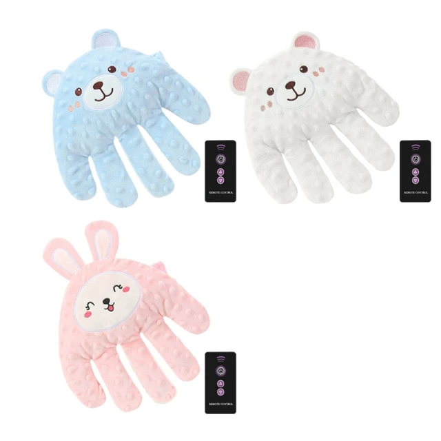 1 Set Gentle Vibration Hand Pillow for Toddler Sleep and Relaxation with Remote 2