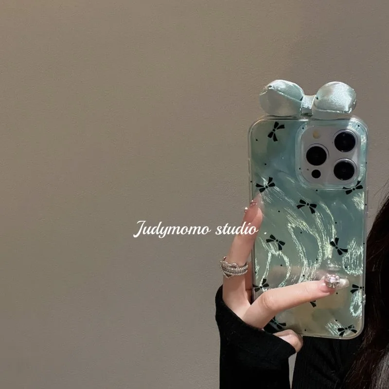 Dazzling Leopard Bowknot Cartoon Luxury Laser Hard Phone Case