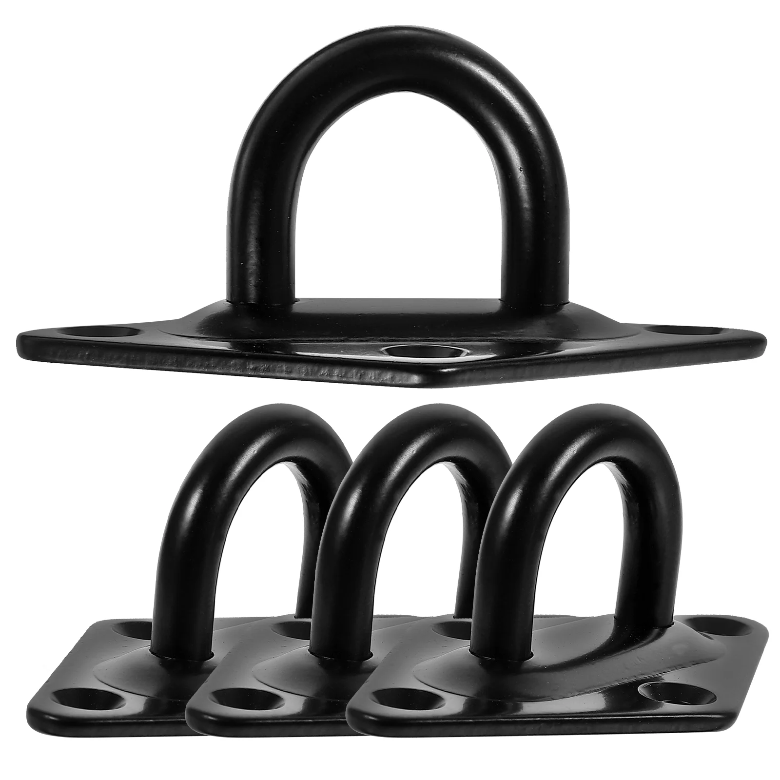 4 Pcs Roof Wall Hook Ceiling Hooks Heavy Duty Stainless Steel Mounted Pad Eye Plate for Door Latch