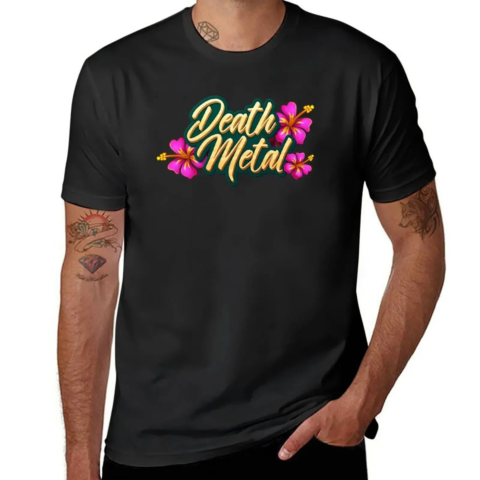 

Death Metal Hawaii T-Shirt summer clothes tees t shirt for men