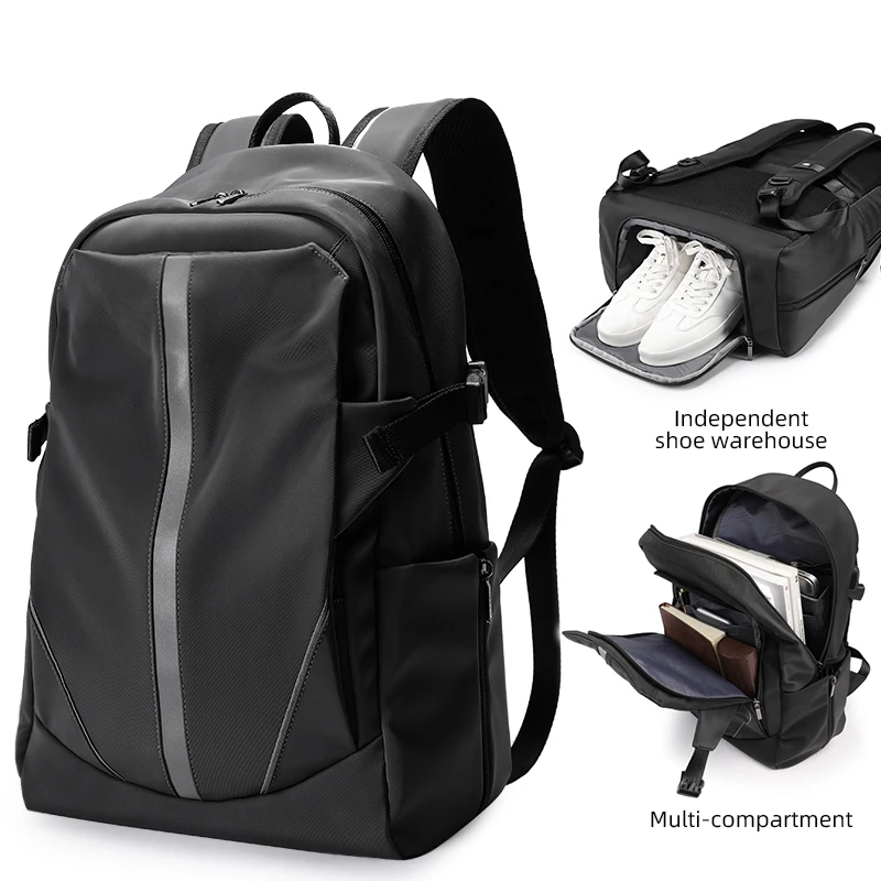 

Tangcool 50L Large Capacity Backpack for Men Waterproof 17.3" Laptop Travel Bag Sport Fashion Backpack With Shoe Compartment USB