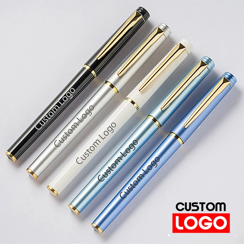 

Advertising Neutral Pen Custom Logo Gift Multi -color Imitation Metal Business Signature Pen School Stationery Wholesale -D00006