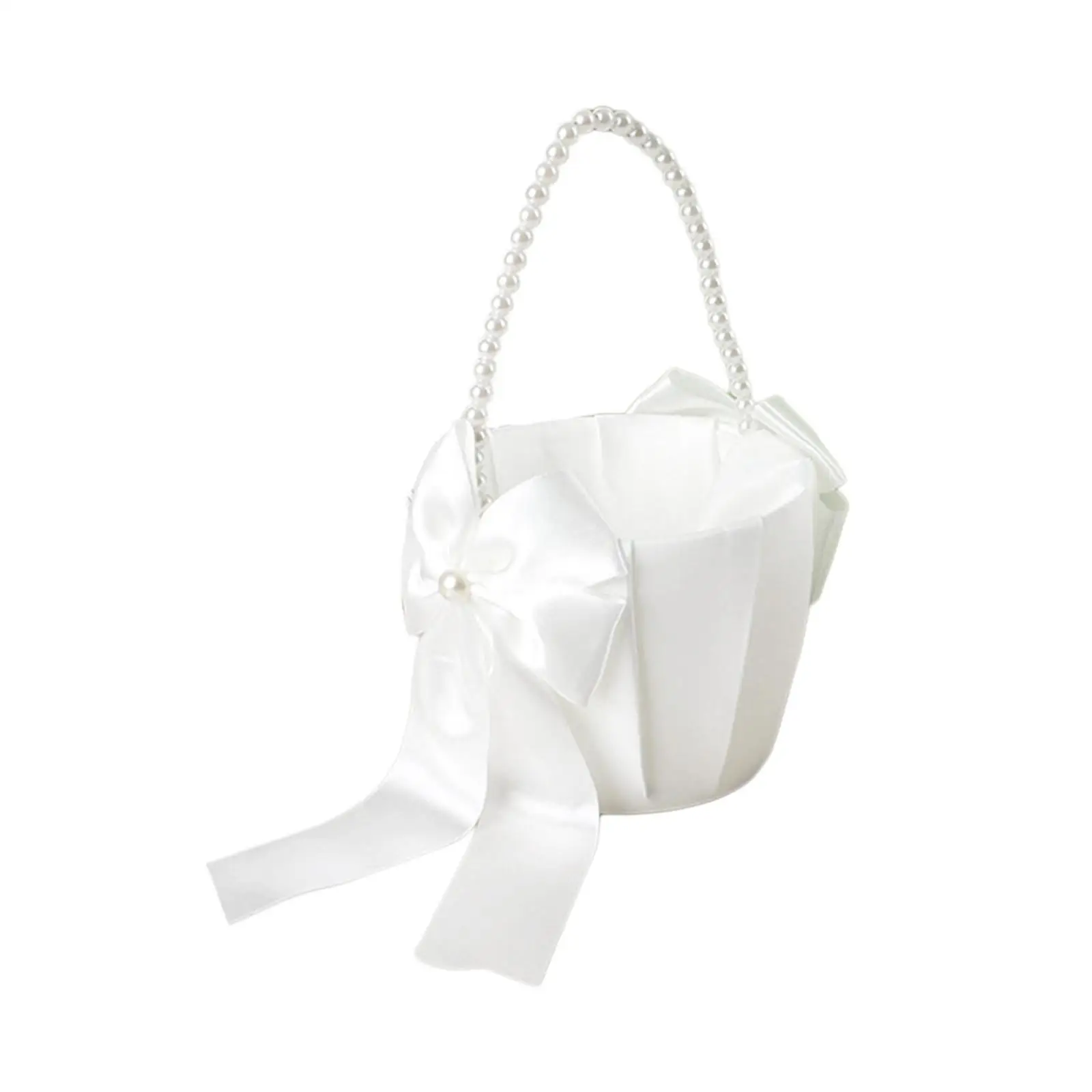 

Wedding Basket Decorative Elegant with Handle Petals Basket for Party Banquet Graduation Ceremony Special Occasions Celebrations