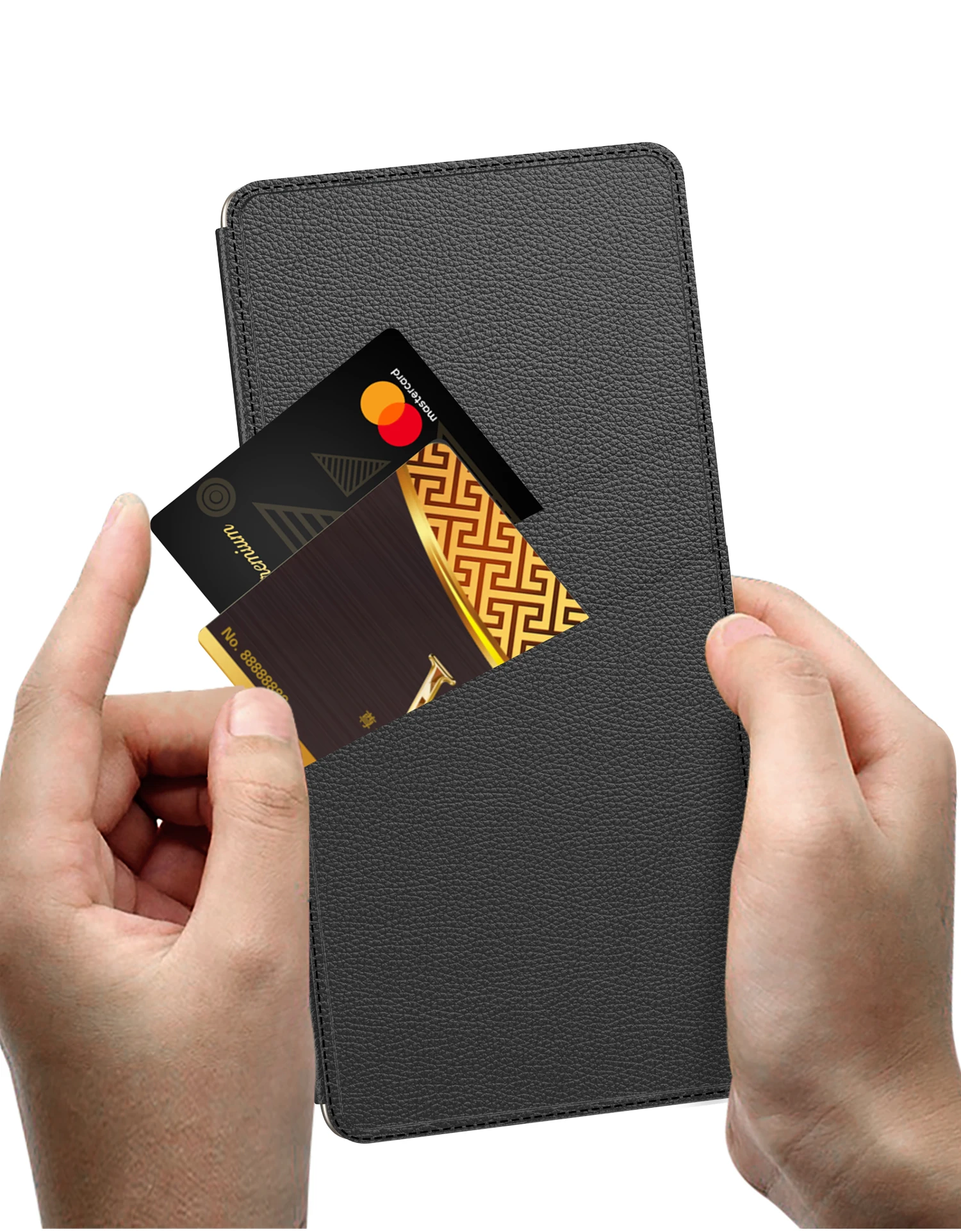Leather Flip Armor Holder Case For Samsung Galaxy S25 Ultra Shockproof Card Slot