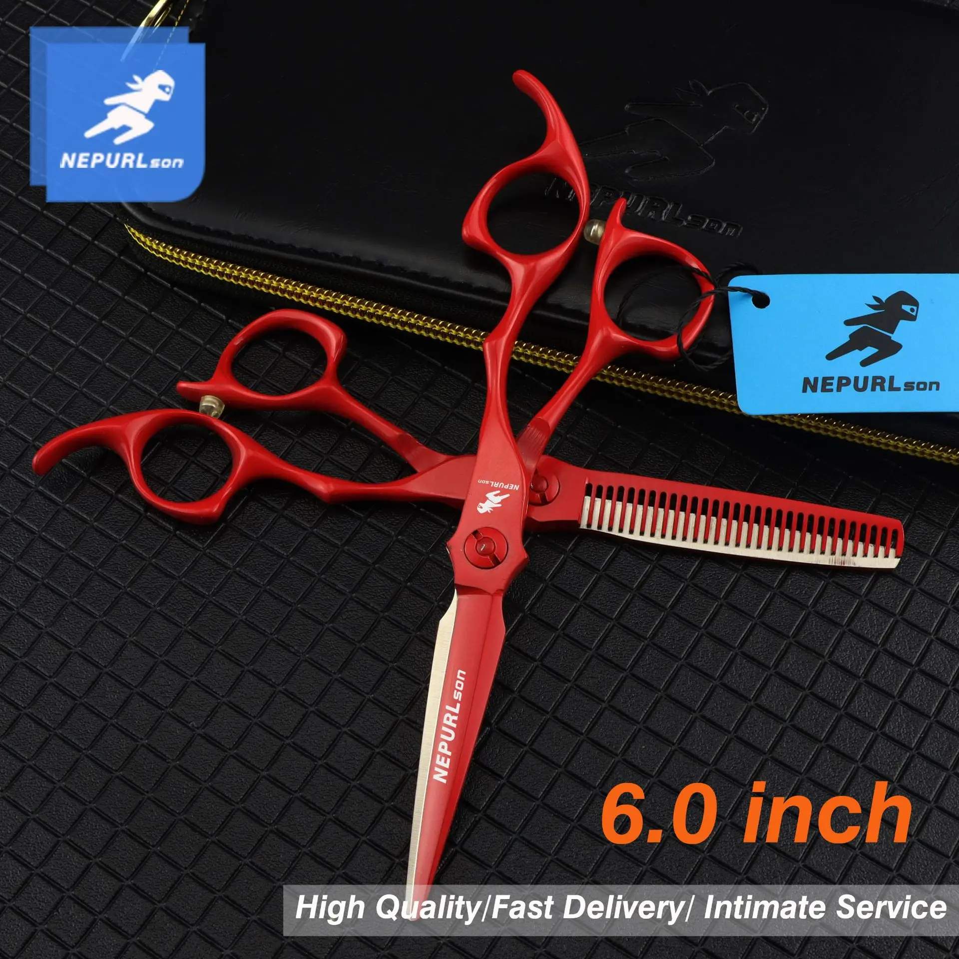 

Hair shears 6 INCH Hair Scissors red Barber Scissors Thinning Cutting Straight Haircut Cliper Makas HIGH quality CLASS NEW