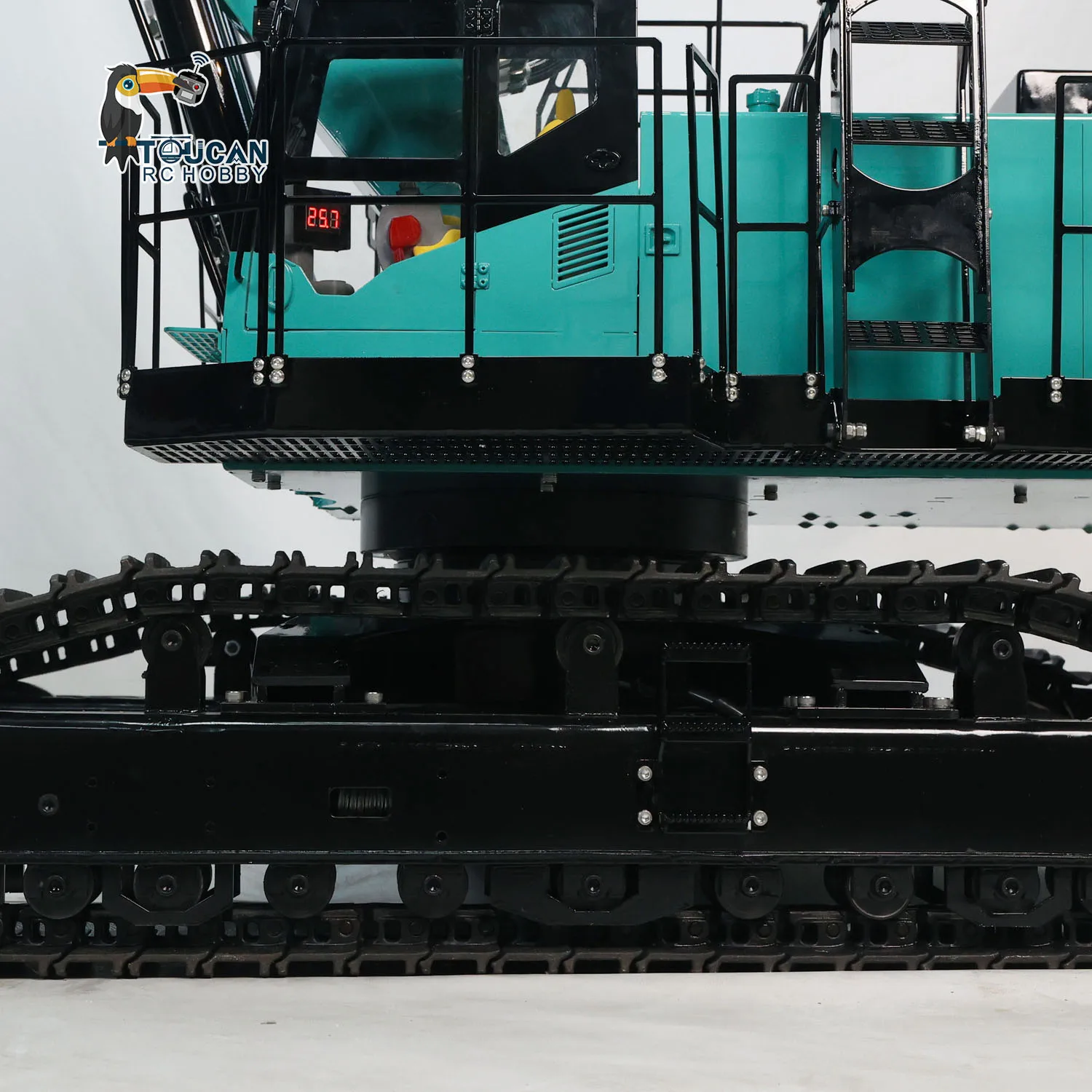 New 1/8 Scale PC1250 Huge RC Metal Hydraulic Heavy Excavator Construction Vehicle Light Machine Finished Car Trucks Vehicle Toys 6