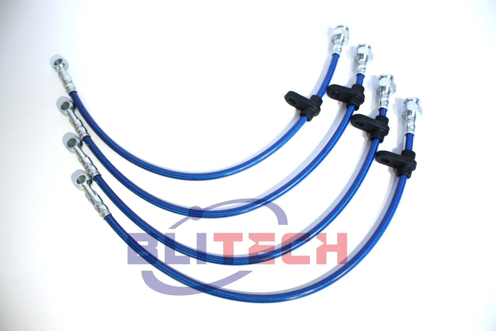 Stainless Steel Brake Line Kits Fit 1996-2000 Honda Civic Front & Rear Line Red Blue brake oil connector racing brake hose lines bike brake cable brake cable connector