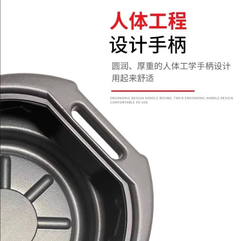 Large oil pan, thickened automotive oil pan with parts cleaning tray, waste collection basin, automotive tools