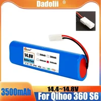 14.8V 12800mAh Battery Pack for Qihoo 360 S6 Robotic Vacuum Cleaner Spare Parts Accessories Replacement Batteries. 1