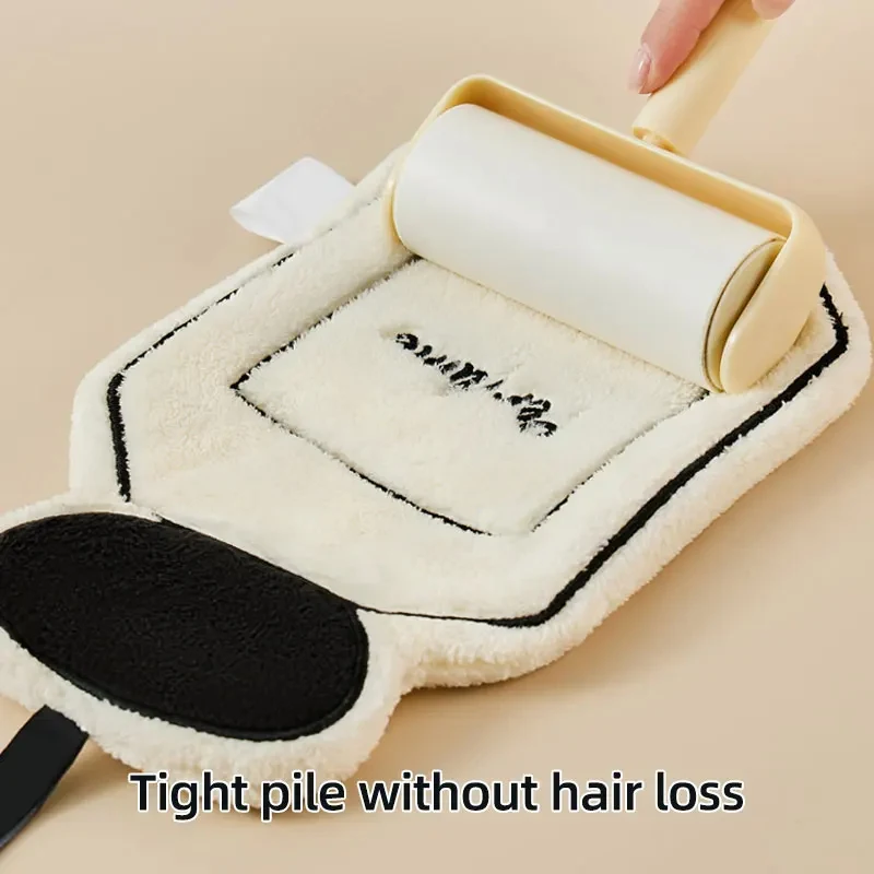 Hand Towels Hanging Small Square Double Layered Thickened Quick Drying Fine Embroidery Bathroom Household