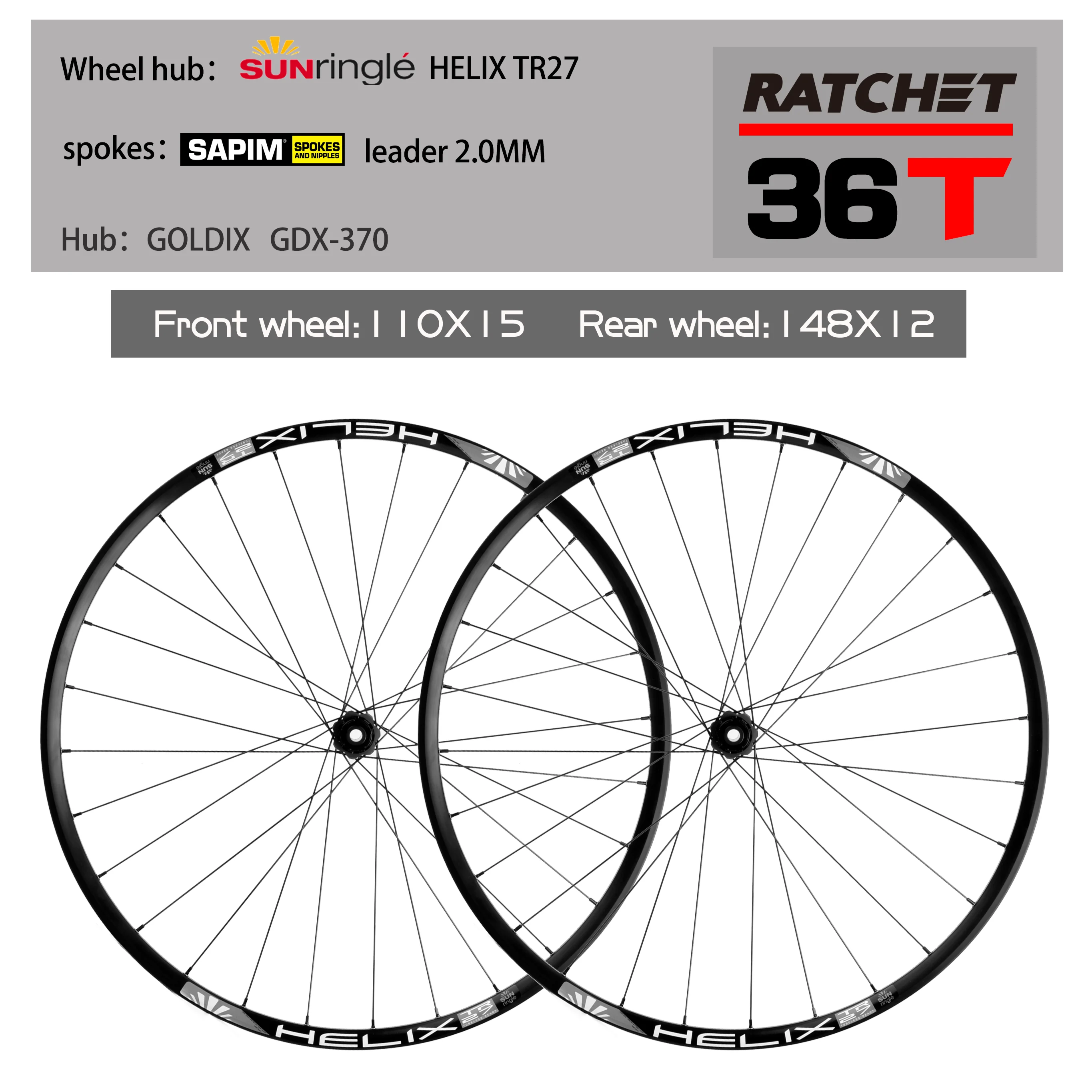 Bike Wheelset Manual 27.5 29 BOOST Compatible SHIMANO SRAM Flywheel 28 32 36H Quick Release Barrel Axle Mountain Road