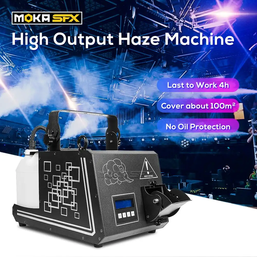 

MOKA SFX 1000W Haze Machine Professional DMX Pro Hazer Fog Machine Stage DJ Show Mist Smoke Effect Use Haze Liquid