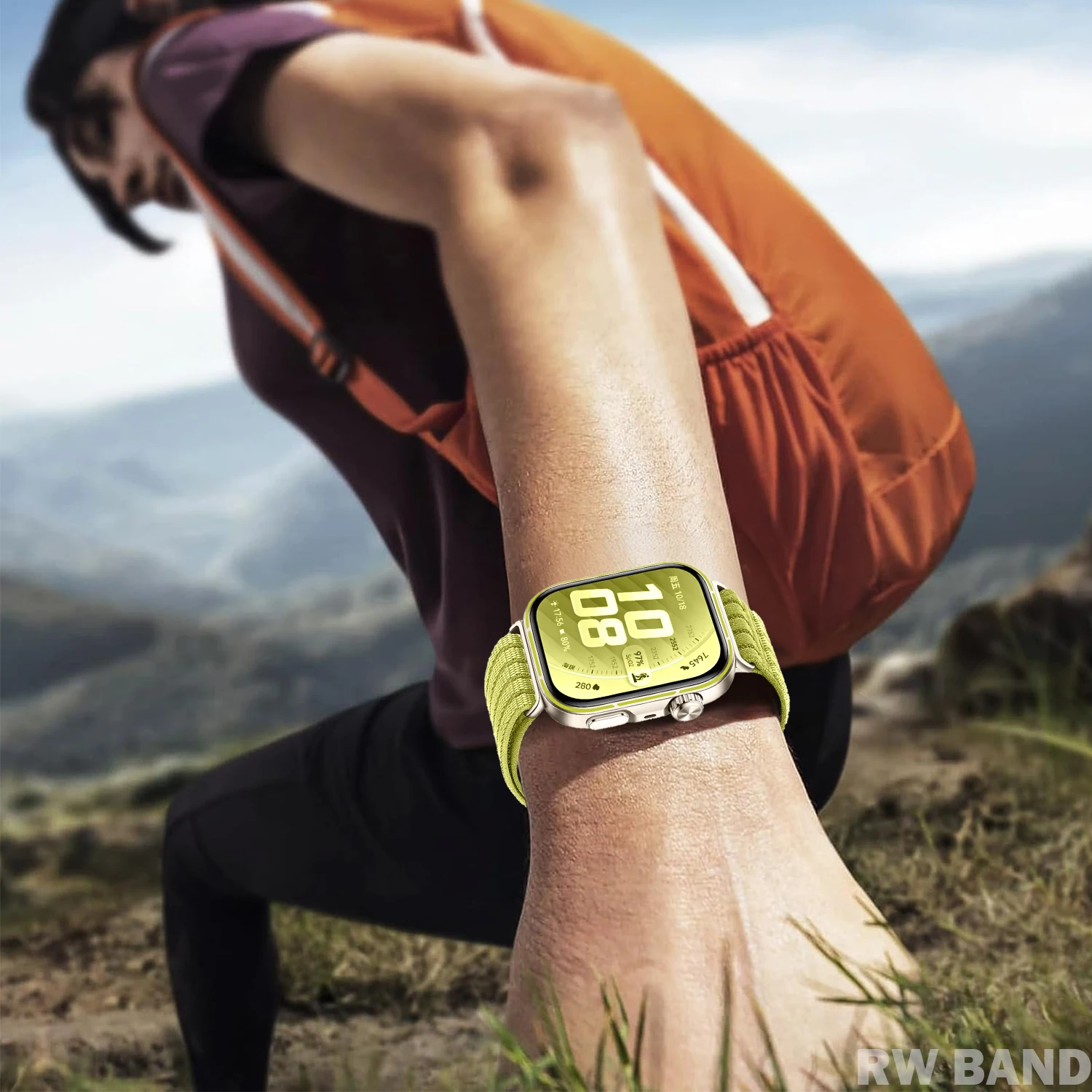 Braided Nylon Strap - Comfortable & Breathable Wristband