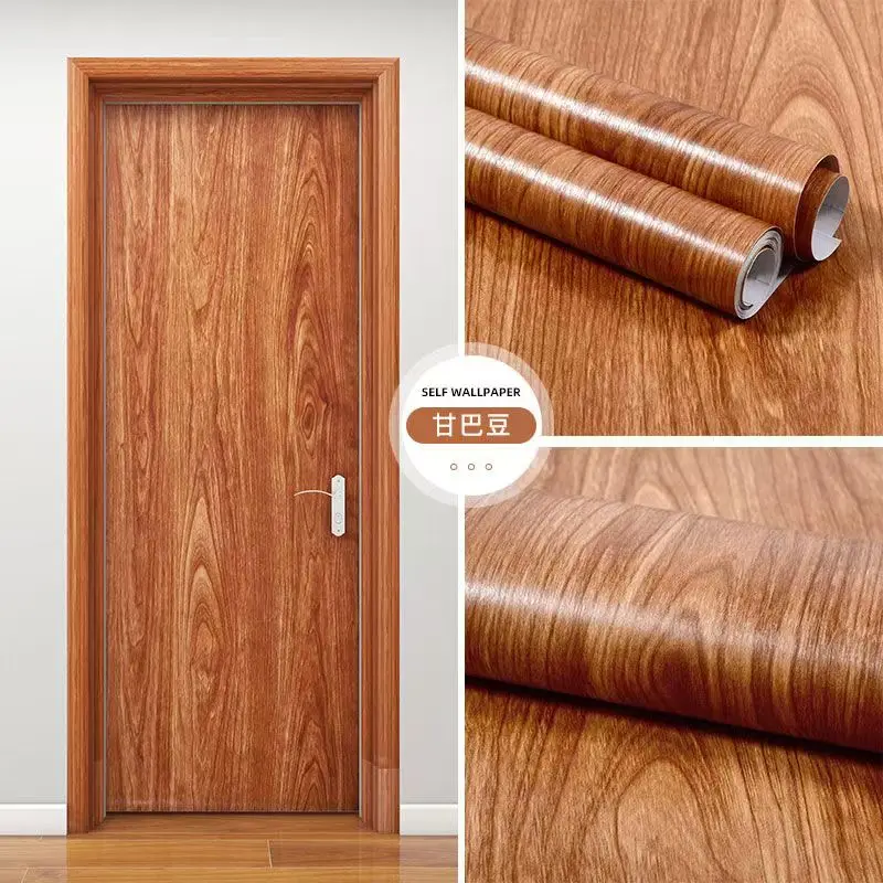 Waterproof Self-Adhesive Wood Vinyl Wallpaper for Modern Furniture and Decor