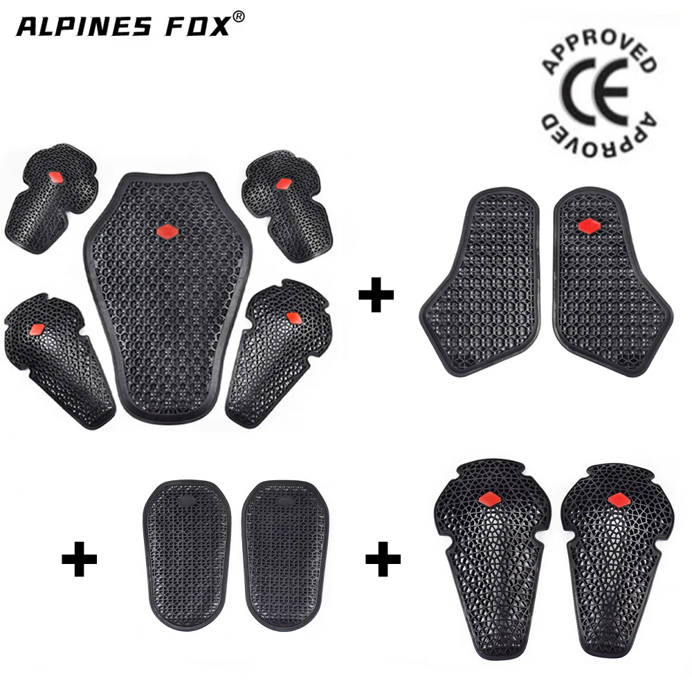 CE Approved Motorcycle Shoulder Elbow Back Protector Pad Universal Motorbike Chest Pads Soft