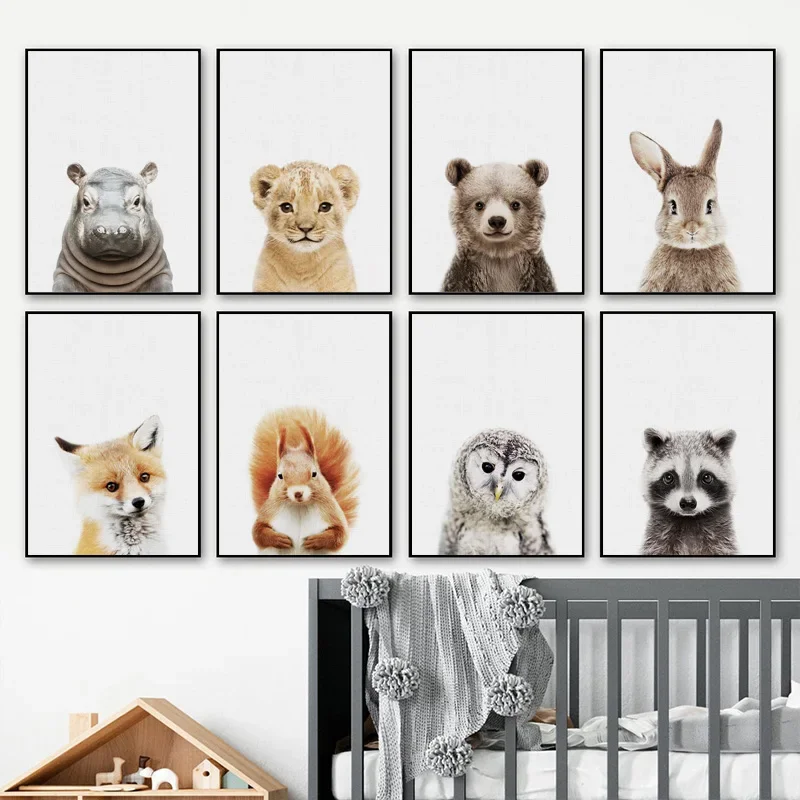 Animal Canvas Wall Art for Nursery 2