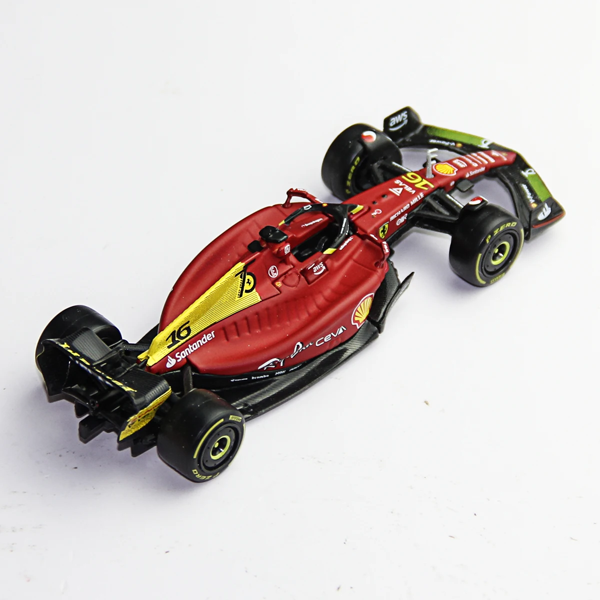 Bburago 1:43 F1 Ferrari F1-75 75th Anniversary #16 Leclerc #55 Sainz Monza Italian GP Alloy Vehicle Diecast Cars Model Toys Gift 3