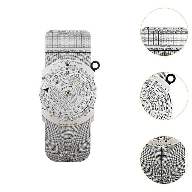 Navigation Slide Rule Small Size Instrument Distance with Unit Conversion Solid