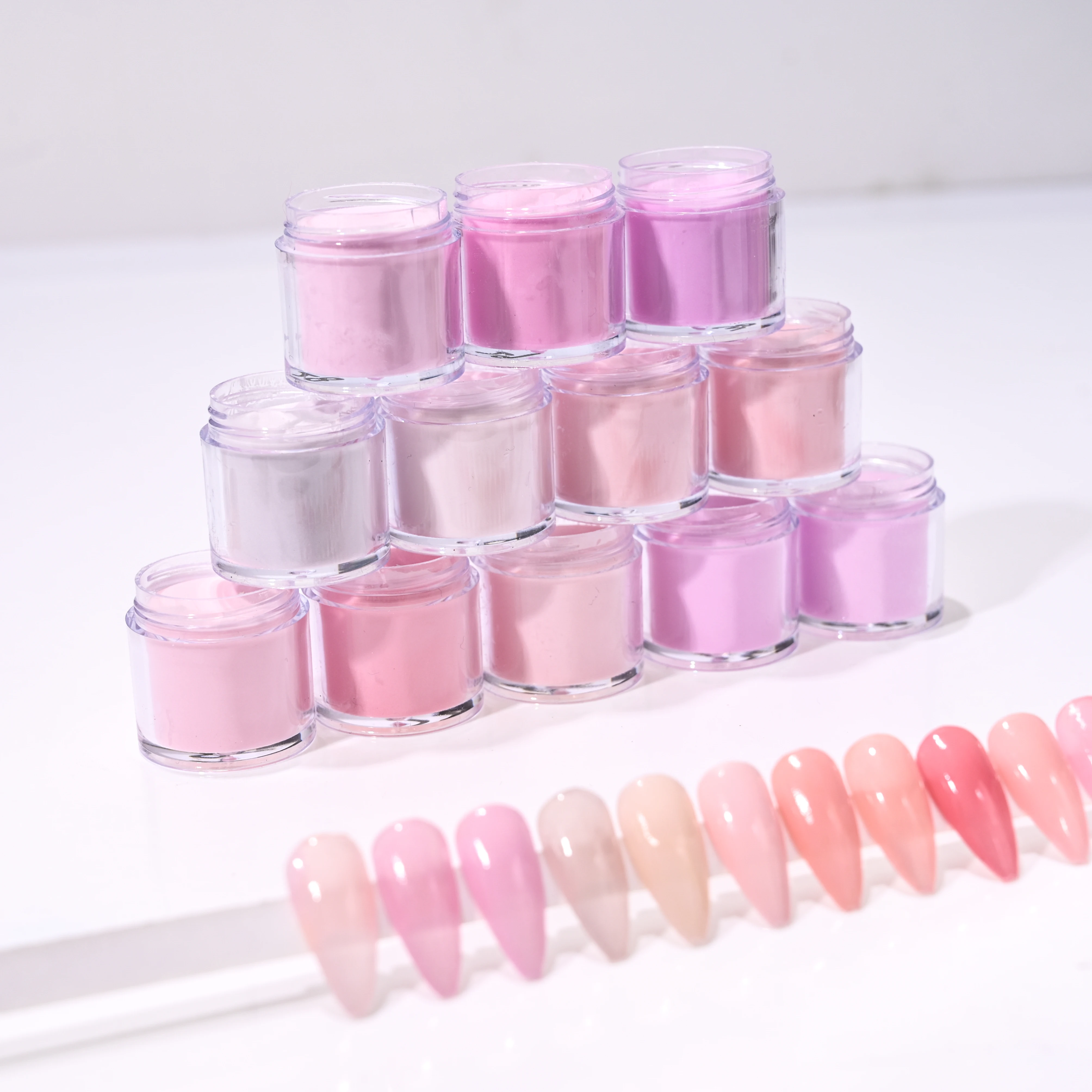 10g Light Color Acrylic Powder Jelly Nude Nail Acrylic Powder PINK 3D Nail Carving French Extension aCRYLIC Pigment nail powder acrylic nail powder