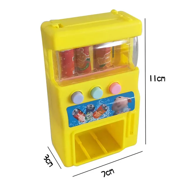 NEW Mini Vending Machine Children Coin-Operated Beverage Machine Self-Service Insert Coins Candy Selling Machine Funny Toys 5