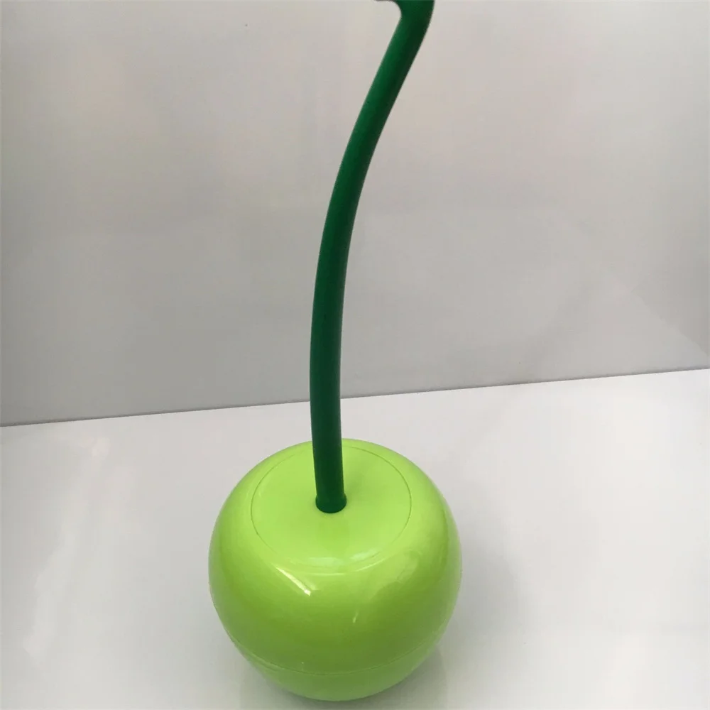 Toilet Brush Lovely Cherry Shape Toilet Brush Holder Set Thick Head Non-slip Handle Strong Detergency Bathroom accessories