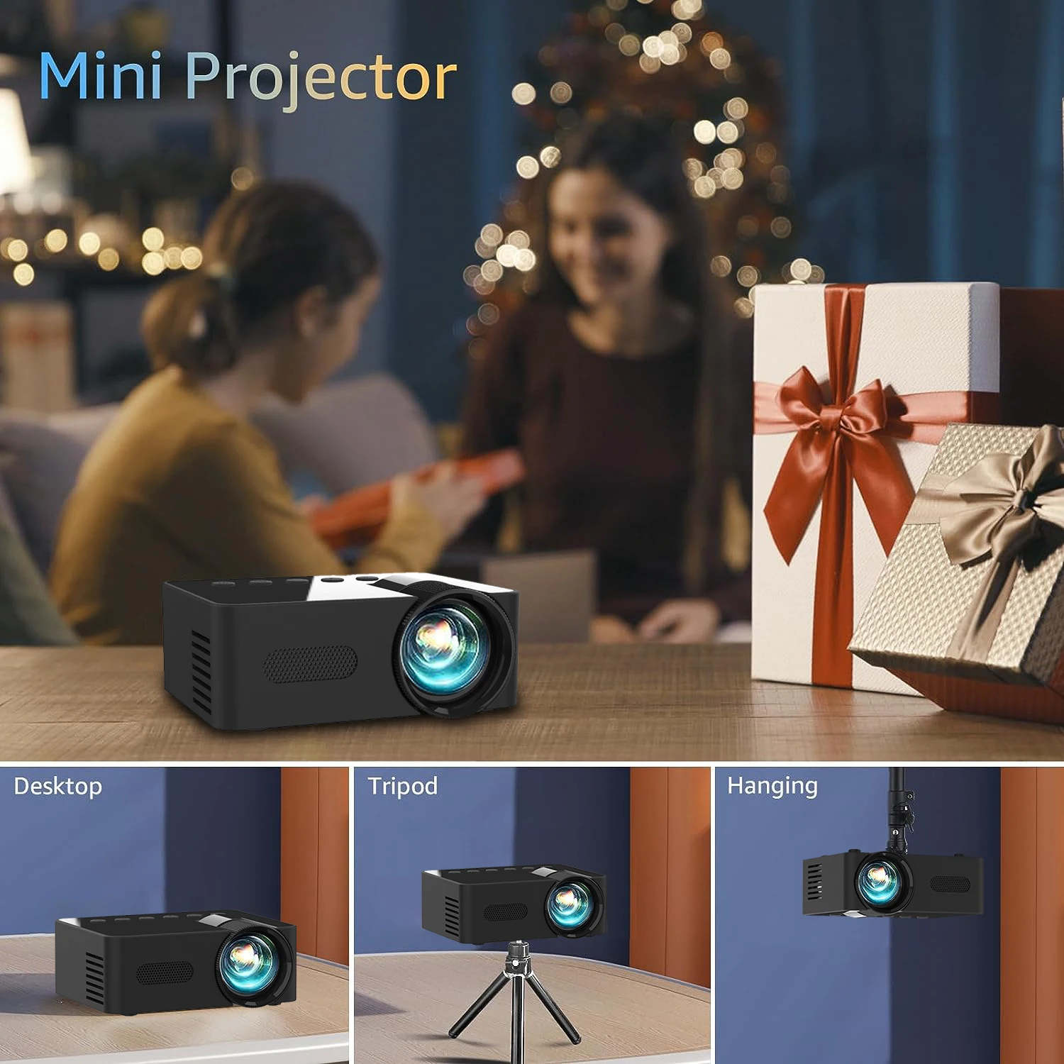 Mini Projetor Portátil ao ar Livre Yt100 Android Wi-fi Inteligente Hd1080p Completo Escritório Cinema em Casa Filme sem Fio Mesma Tela - Image 5