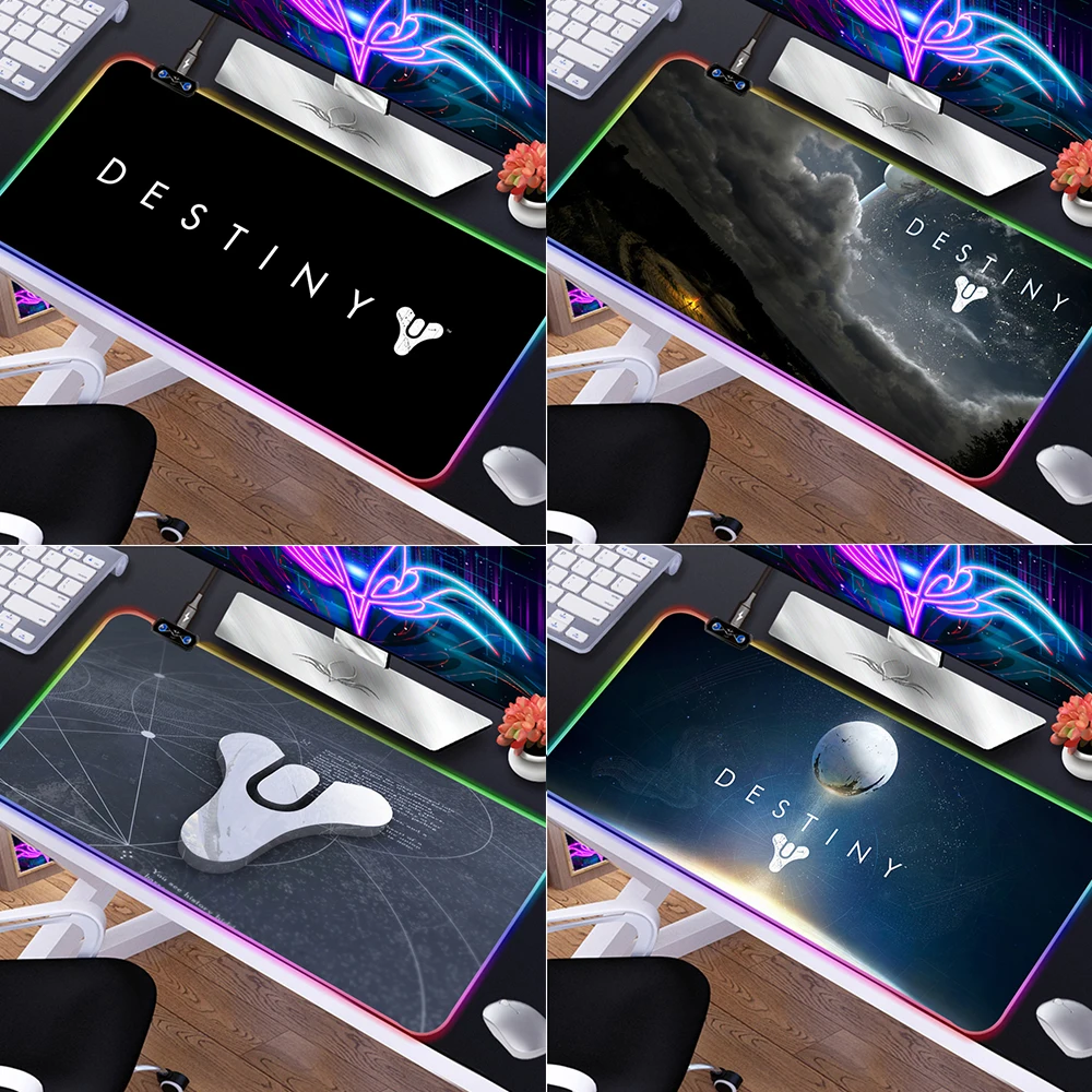 Anime Rgb Mouse Pad Gamer Carpet Notbook Computer Mousepad Destiny 2
