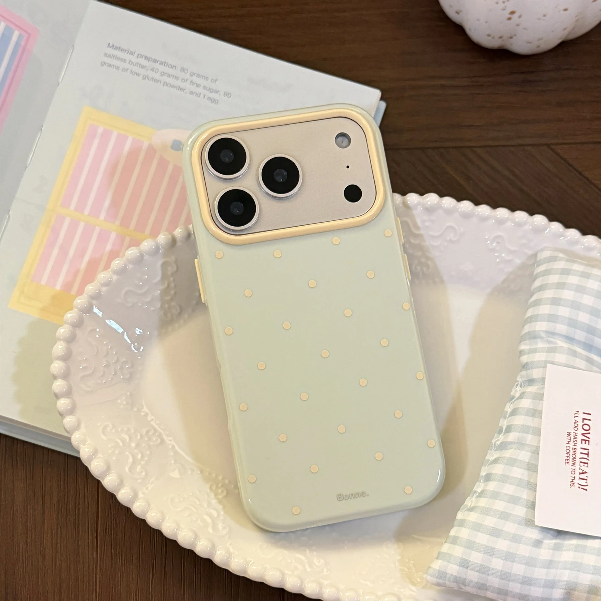 Korean Polka Dots INS Phone Case - Stylish and Trendy Design Cover