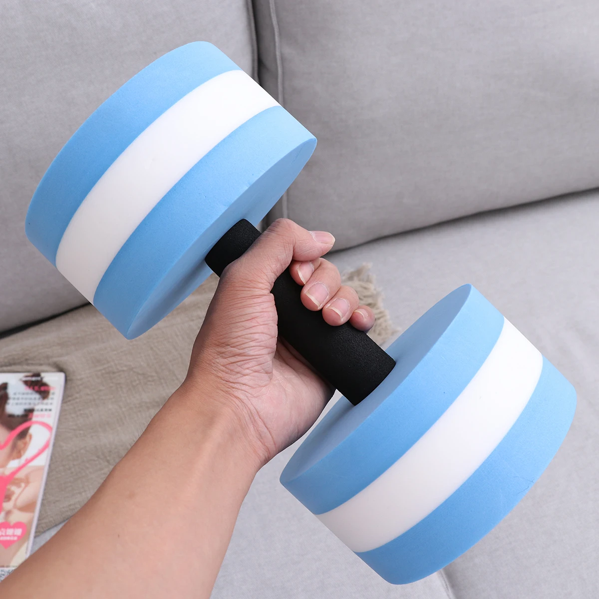 Water Dumbbells Pool Weights For Exercise Aerobics Barbellsaquatic