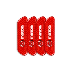 Reflective Safety Strip Sticker Set - Pack of 4 (Red)