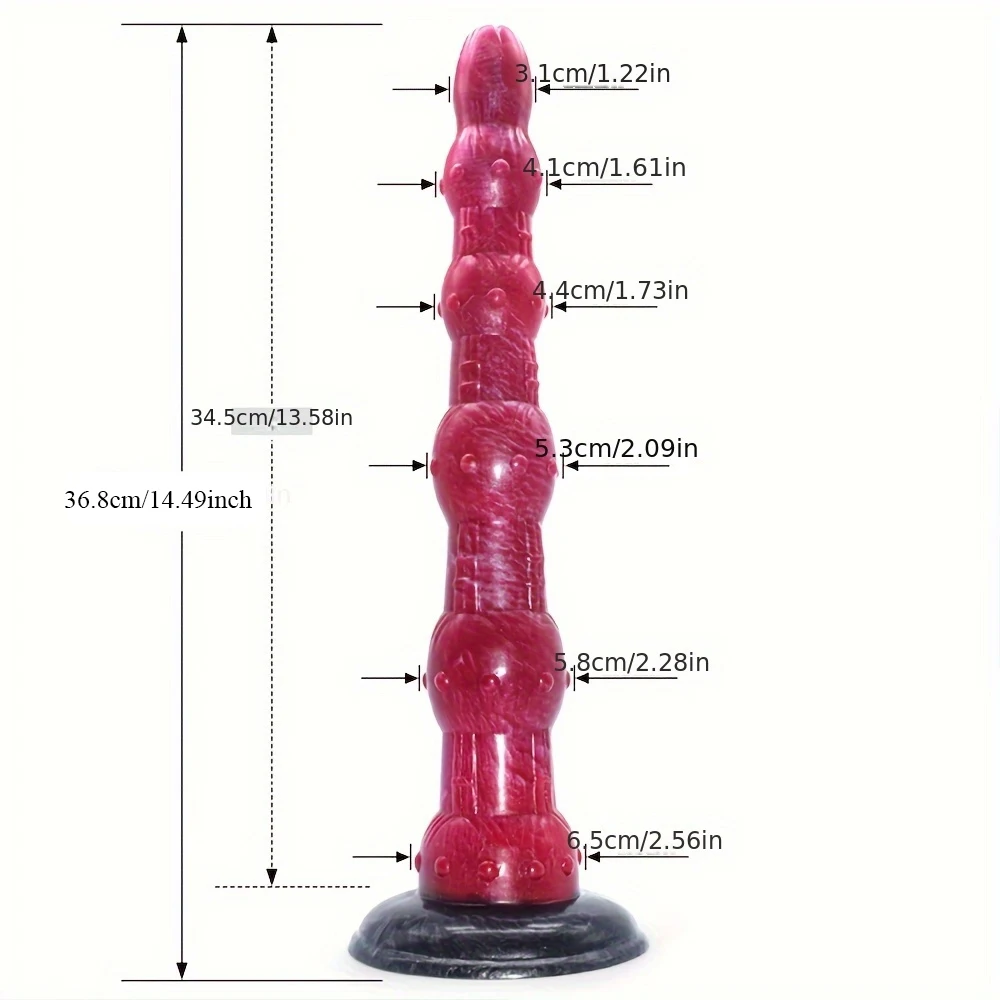Analdildo Mit Saugnapf | Aus TPE-Material, 20 Cm Lnge | Realistisch &  Weich Fr Mnner & Frauen