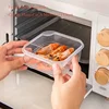 1/10PC Small Food Preservation Boxes Refrigerator Frozen Meat Vegetable Fresh-Keeping Box Transparent Kitchen Sealed Storage Box 5