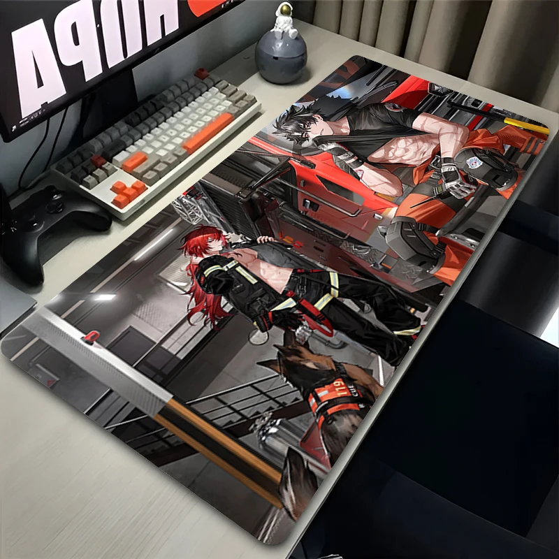 Genshin Impact Wriothesley Mouse Pad Non-Slip Edge locking mousepads Game play mats notebook computer Pad table mat PC carpet 2