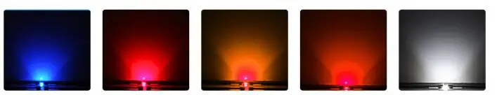 5PCS 3MM/5MM LED 20cm Diode Red Green Yellow Blue White Warm Orange Pink Purple RGB Slow Falsh Light Emitting Diodes with Cable led diode diode kit led light led light kit
