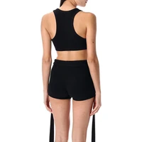 Bridget Pit Stripe Back Strap Buckle Short Set 4