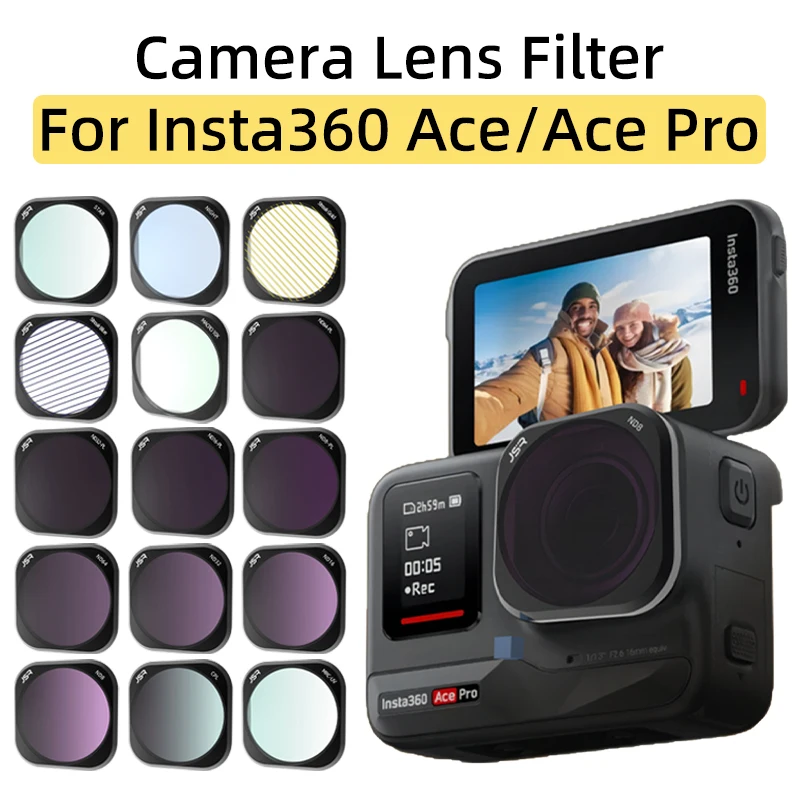 

For Insta360 Ace/Ace Pro Panorama Sports Camera Lens Filter UV CPL ND Filter ND8/16/32/64PL Set Night/Star/Macro 10X Accessories