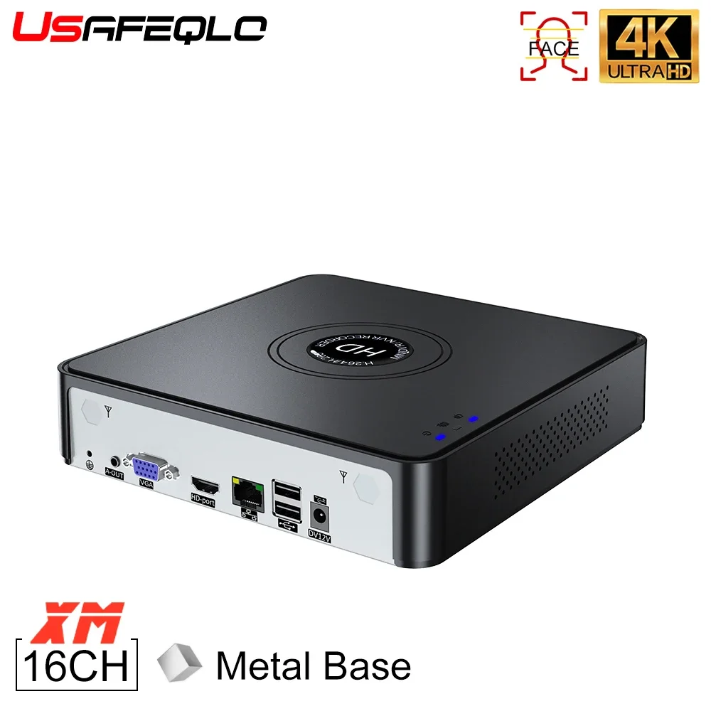

XM 4K NVR 16CH IP camera blackbox Face Detectio Video Recorder support 2MP 5MP 8MP Camera CCTV xmeye