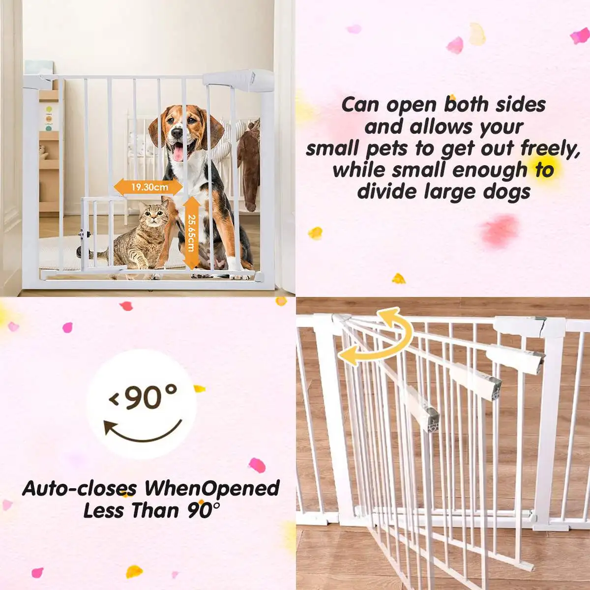 Regalo Pet Gate With Cat Door