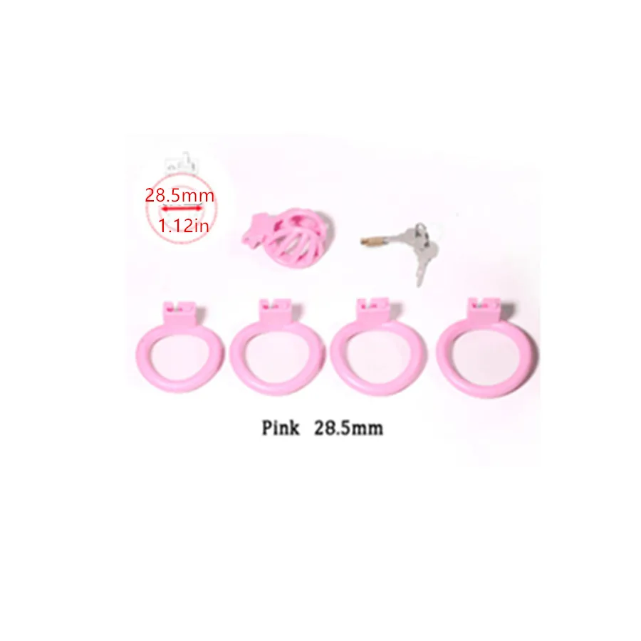 Penis Chastity Cage 26/28.5/32 Locked In Lust Male Chastity Device With 4 Base Ring BDSM Sex Toys For GAY