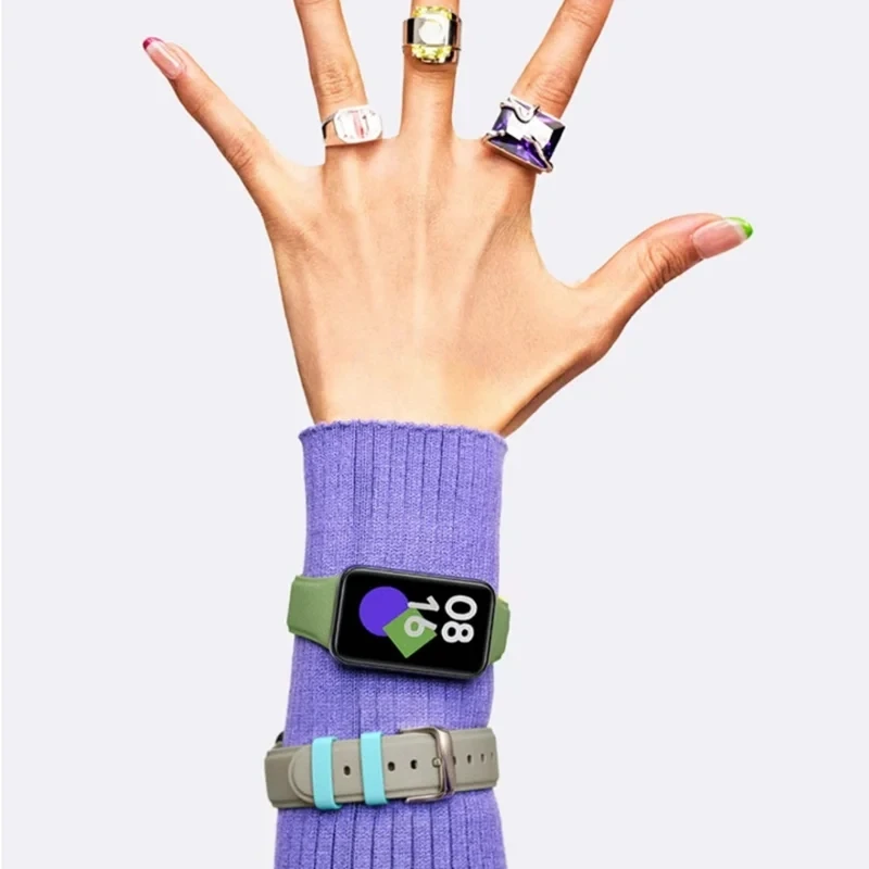 سيليكون حزام ل Mi الفرقة 7 برو الفرقة الجلود الملم...