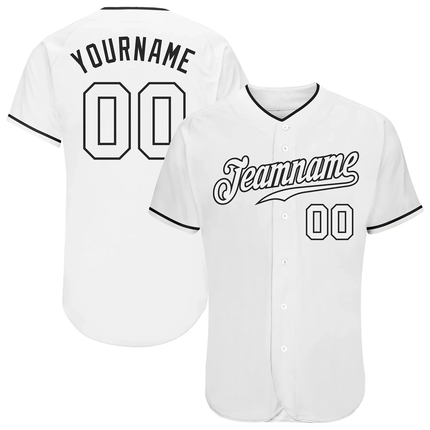 White Style Vintage Custom Baseball Jersey Shirt 3D Printed for Men and