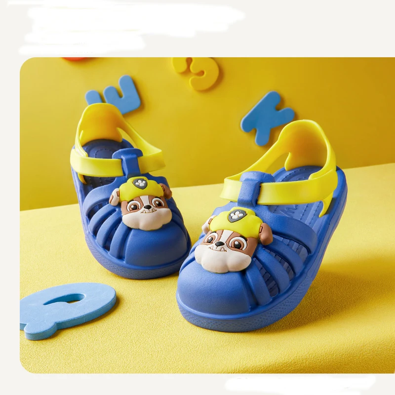 

Сандалии с мультяшными собаками для мальчиков и девочек, Нескользящие