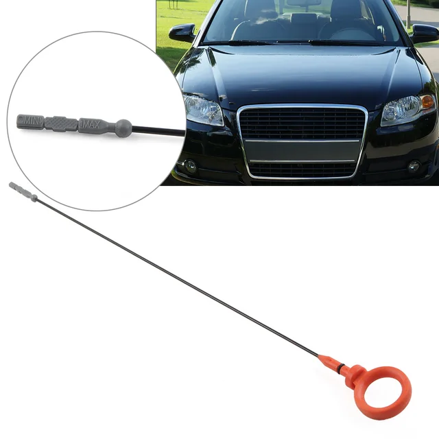 Tubo Asta Livello Olio Motore 06D103634E - Ricambio Per Audi A6 C6 E Altri Modelli, Metallico - Foto 7