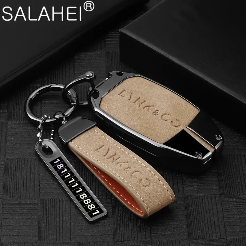 

Car Key Case Cover Shell Protector Fob Keyless Holder For LYNK&CO 02 03 05 09 01 06 Auto Keyring Protection Interior Accessories